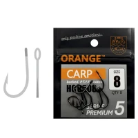 Carlige Orange Carp Ptfe Coated Series Premium 5, Nr.6, 8buc/pac Carlige Orange Carp Ptfe Coated Series Premium 5, Nr.6, 8buc/pac