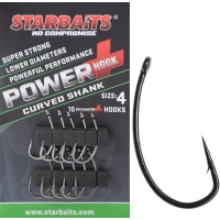 Carlige Starbaits Power Curved Shank, Nr.6, 10buc/pac