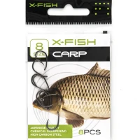 Carlige X-FISH Carp Hooks, Nr.10, 8buc/pac