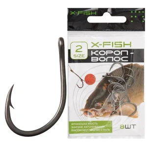 Carlige X-FISH Hair Rig Hooks, Nr.8, 8buc/pac