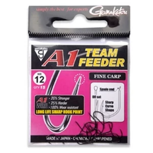 Carlige Gamakatsu A1 Team Feeder Carp Nr.6, 15buc/pac