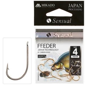 Carlige Mikado Sensual Feeder 9109 Gold Nr.14 10buc/plic