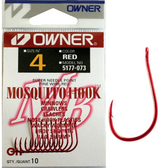 Carlig Owner 5177 No.8 Mosquito Red Hook -5177033 (Owner)