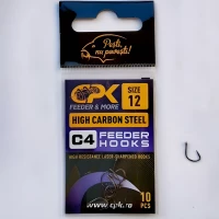 Carlige CPK C4 Feeder Hooks, Nr.12, 10buc/pac