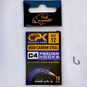 Carlige CPK C4 Feeder Hooks, Nr.12, 10buc/pac Carlige CPK C4 Feeder Hooks, Nr.12, 10buc/pac