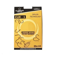 Carlige Feeder Claumar CLM-1 Micro Barbed Teflon Technology 10Buc/Plic Nr 10 Carlige Feeder Claumar CLM-1 Micro Barbed Teflon Technology 10Buc/Plic Nr 10