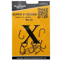 Carlige Feeder Claumar Super X  Nr 12 10Buc/Plic 