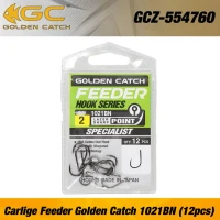 Carlige Feeder Golden Catch 1021bn Nr 10, 12buc