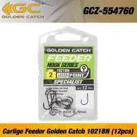 Carlige Feeder Golden Catch 1021bn Nr 8, 12buc