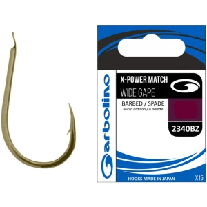 Carlige Garbolino X-power Match Wide Gape 2340bz, Nr.10, 15buc/plic