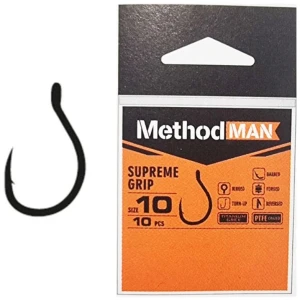 Carlige KONGER Methodman Supreme Grip Titanium Grey, Nr.12, 10buc/pac Carlige KONGER Methodman Supreme Grip Titanium Grey, Nr.12, 10buc/pac