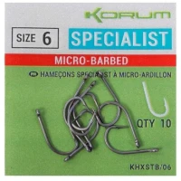 Carlige KORUM Xpert Specialist Barbed Hooks, Nr.8, 10buc/pac