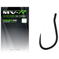 Carlige MAVER MV-R 1318 Feeder Eyed Barbless, Nr.20, 20buc/pac Carlige MAVER MV-R 1318 Feeder Eyed Barbless, Nr.20, 20buc/pac