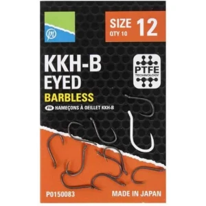 Carlige Preston Kkh-b Eyed Hooks Barbless, Nr.18, 10buc/pac