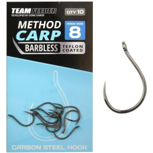Carlige Team Feeder By Dome Method Carp Barbless, Nr.8, 10buc/pac Carlige Team Feeder By Dome Method Carp Barbless, Nr.8, 10buc/pac