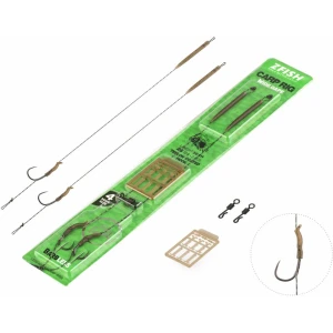 Carlige Legate ZFISH Crap Ready Rig Barbless, Nr. 6, 20cm, 2buc/pac