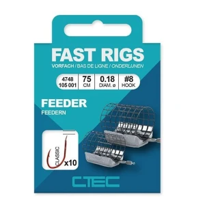 Carlige  Legate C-tec Classic Feeder Nr.10 0.16 75cm 10/pac.