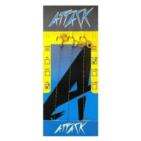 Carlige Legate Attack Feeder Rig Pellet Band Braid Line, 15lbs, Nr.8, 3buc/plic Carlige Legate Attack Feeder Rig Pellet Band Braid Line, 15lbs, Nr.8, 3buc/plic