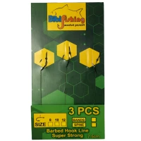 Carlige Legate BIBI FISHING cu Spin, Carlig Nr. 12, 3buc/plic