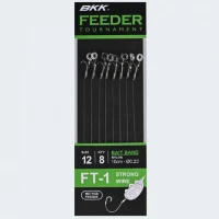 Carlige Legate BKK FT-1 Method Bait Band Feeder Rig 10cm, Nr.12, 0.23mm, 8buc/pac Carlige Legate BKK FT-1 Method Bait Band Feeder Rig 10cm, Nr.12, 0.23mm, 8buc/pac