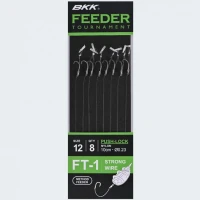 Carlige Legate BKK FT-1 Method Quick Stop Feeder Rig 10cm, Nr.14, 0.20mm, 8buc/pac Carlige Legate BKK FT-1 Method Quick Stop Feeder Rig 10cm, Nr.14, 0.20mm, 8buc/pac