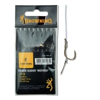 Carlige Legate Browning Feeder Method hook-to-nylon with boilie needle Bronze, Barbless, 10cm Nr.10 8buc/plic