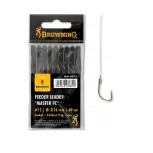 Carlige Legate Browning No.18 60 Cm 0.12 Mm Feeder Leader Master Fc