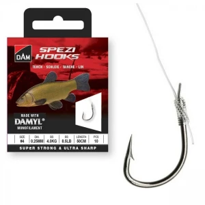 Carlige Legate Dam No.10 50cm 0.18mm New Spezi Tench