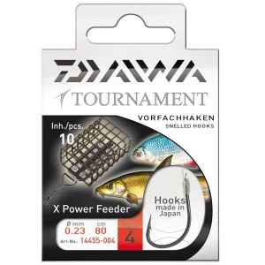 Carlige Legate Daiwa Tournament Feeder Nr.4, 10buc/pac