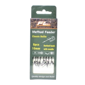 Carlige Legate FL Method Feeder Cu Spin 7mm Carlig Classic Boilie Nr 8 8Buc/Set Carlige Legate FL Method Feeder Cu Spin 7mm Carlig Classic Boilie Nr 8 8Buc/Set