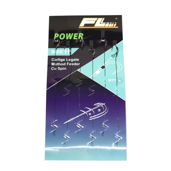 Carlige Legate FL Method Feeder Cu Spin 7mm Carlig Power Nr 12 Carlige Legate FL Method Feeder Cu Spin 7mm Carlig Power Nr 12