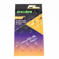 Carlige Legate FL Method Feeder Cu Spin 7mm Carlig Specimen Nr 14 6Buc/Set Carlige Legate FL Method Feeder Cu Spin 7mm Carlig Specimen Nr 14 6Buc/Set