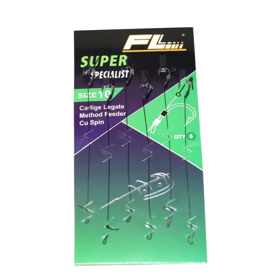 Carlige Legate FL Method Feeder Cu Spin 7mm Carlig Super Nr 12 Carlige Legate FL Method Feeder Cu Spin 7mm Carlig Super Nr 12