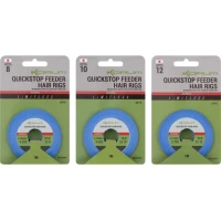 Carlige Legate Korum Limitless Quickstop Feeder Hair Rigs Barbed, 8lb-0.23mm, Nr.10, 1m, 8buc/pac