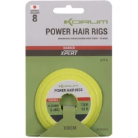 Carlige Legate KORUM Power Hair Rigs Barbed Mono, 100cm, 12lbs, 0.30mm, Nr.10, 6buc/pac Carlige Legate KORUM Power Hair Rigs Barbed Mono, 100cm, 12lbs, 0.30mm, Nr.10, 6buc/pac