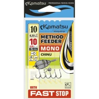 Carlige Legate Kamatsu Fast Stop Chinu Mono, 10cm, Nr.10, 0.22mm, 5buc/pac Carlige Legate Kamatsu Fast Stop Chinu Mono, 10cm, Nr.10, 0.22mm, 5buc/pac