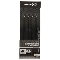 Carlige Legate Matrix Commercial Carp Rigs, Nr.16, 10cm, 8buc/plic