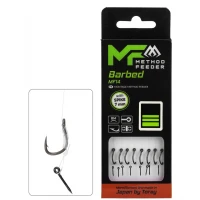 Carlige Legate MIKADO Method Feeder Rig MF14 With Spike, 10cm, Nr. 12, Mono, 8buc/pac
