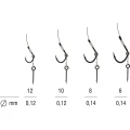 Carlige Legate Method Feeder KONGER pe Spin Kamatsu Iseama Fir Textil, Nr.12, 0.12mm, 10cm, 5buc/pac Carlige Legate Method Feeder KONGER pe Spin Kamatsu Iseama Fir Textil, Nr.12, 0.12mm, 10cm, 5buc/pac