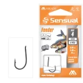 Carlige Legate Mikado Sensual Feeder 9109 BN, 70cm, Nr.12, 0.12mm, 8buc/plic Carlige Legate Mikado Sensual Feeder 9109 BN, 70cm, Nr.12, 0.12mm, 8buc/plic