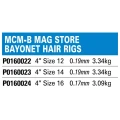 Carlige Legate Preston MCM-B Bayonet Hair Rigs 10cm, Nr.16, 0.19mm, 3.335 kg, 8buc/pac Carlige Legate Preston MCM-B Bayonet Hair Rigs 10cm, Nr.16, 0.19mm, 3.335 kg, 8buc/pac