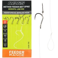 Carlige Legate cu Spin Momeala NEVIS Method Feeder Bait Spike Monofil Line Rig, Nr.10, 8.5cm, 5buc/pac Carlige Legate cu Spin Momeala NEVIS Method Feeder Bait Spike Monofil Line Rig, Nr.10, 8.5cm, 5buc/pac