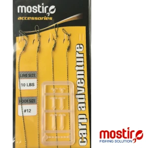 Mostiro Feeder Rig With Loop At End In Braid Line 10 Lbs Hook No 12 4 Buc