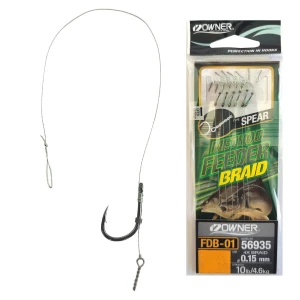 Rig Feeder Owner 56935 No.10 0.15 Fdb-01 Spear Braided, 6buc/pac