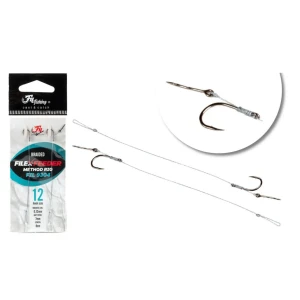 Rig Method Feeder Filex Braided 8cm 0.12mm, Spin 7mm, Carlig Nr.10, 2buc/pac