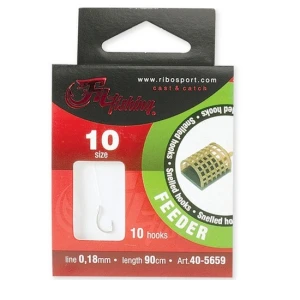 Riguri Filfishing Feeder Snelled Hooks, 90cm, 10buc/plic Nr.8 20mm Riguri Filfishing Feeder Snelled Hooks, 90cm, 10buc/plic Nr.8 20mm