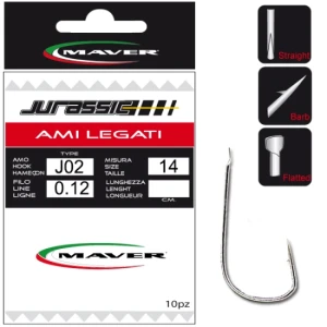 Carlige Legate Maver Jurassic J02 Nr 4-0.20