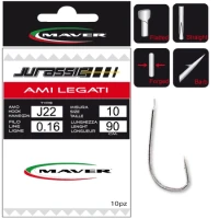 Carlige Legate Maver Jurassic J22 Nr 4-0.22 210cm 