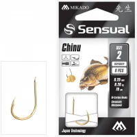 Carlige Legate MIKADO Sensual Chinu Nr.8, Fir 70cm/0.18mm, 8buc/pac Carlige Legate MIKADO Sensual Chinu Nr.8, Fir 70cm/0.18mm, 8buc/pac
