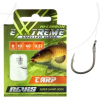 Carlige Legate Nevis Crap, Nr.6, 0.25mm, 40cm, 10buc/pac Carlige Legate Nevis Crap, Nr.6, 0.25mm, 40cm, 10buc/pac